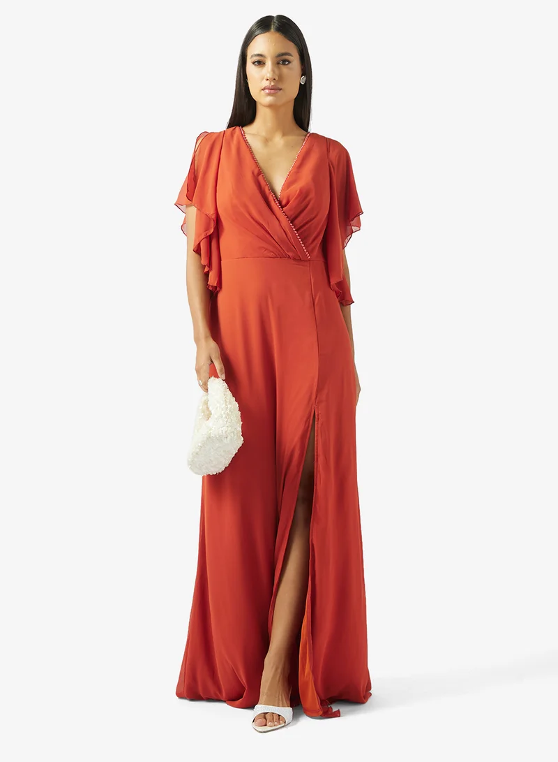 Ella Limited Edition  Bridesmaid Dress With Flouncy Sleeves for Women | Best Price UAE